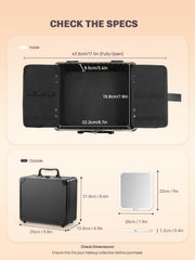Qislee adjustable dividers customize space for brushes and palettes.