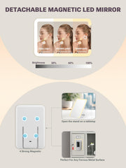 Qislee makeup box mini snap-lock closure keeps contents secure during transit