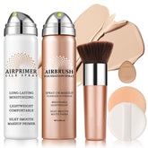 QIUFSSE Magic Minerals airbrush bottle showing even coverage