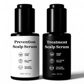 Qiuumey Hair Serum Bundle bottle setup shows vegan formula for thinning hair support.