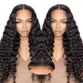 Qokyku glueless wig with deep wave lace front for fast, secure wear.
