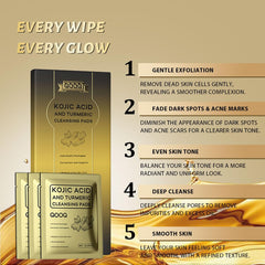 QOOQ two pads per packet highlights convenient travel-size daily cleansing