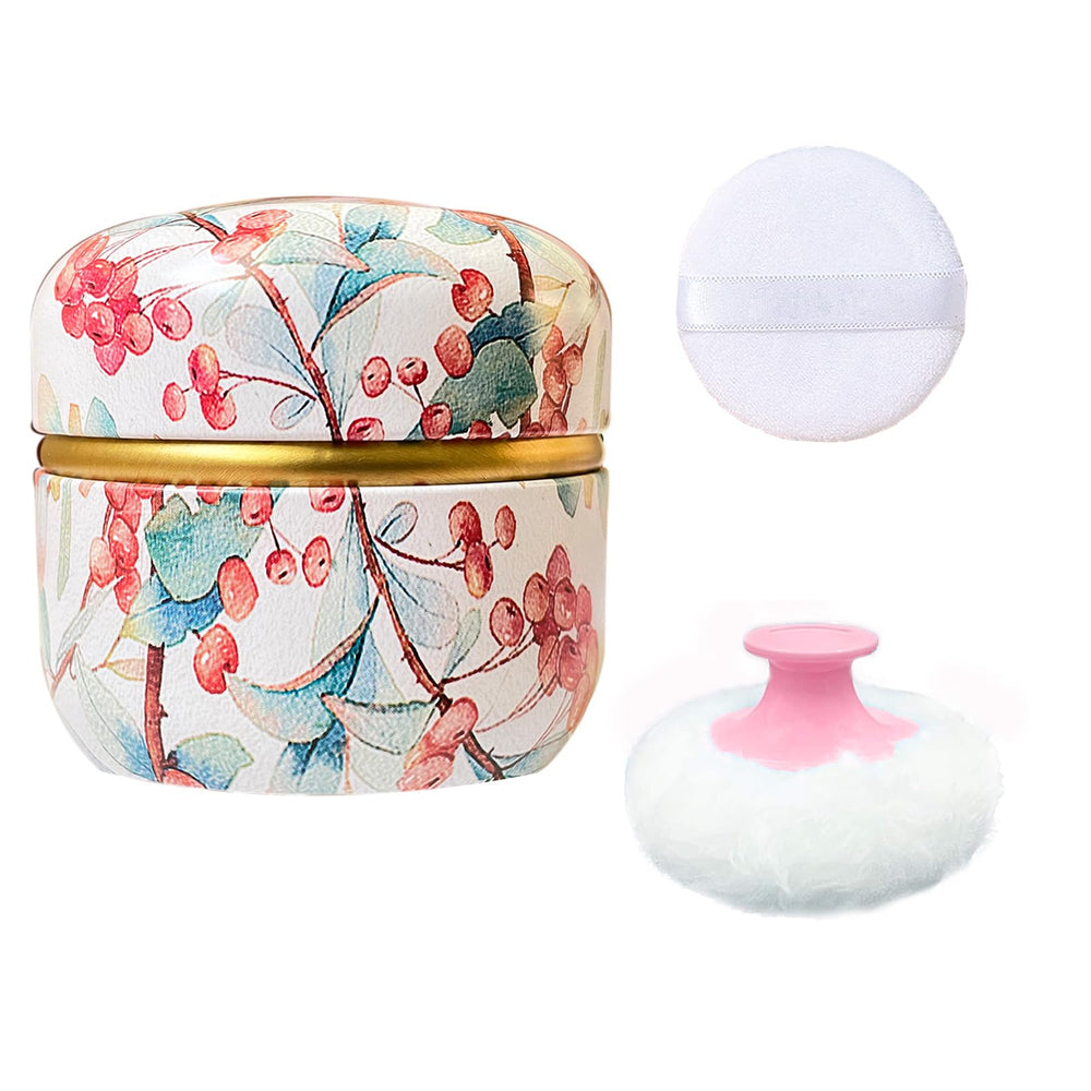 Qopoto Ormosia powder puff with soft touch for gentle, even powder application.