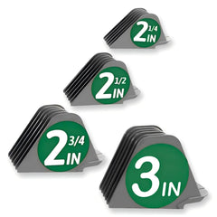 QPOIBSD professional clipper guards four-piece set provides precise fades across 2.25 to 3 inches