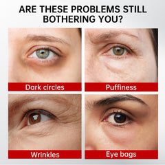 QQE Retinol & Caffeine Eye Serum close-up bottle shows premium eye care