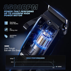 QQTIN cordless clipper set ready for wireless grooming anywhere