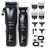QQTIN hair clipper with 8500rpm motor delivering powerful cuts