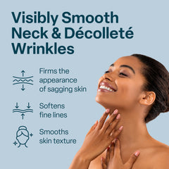 QRxLabs Lemon Verbena Neck Firming Cream jar highlights rich texture and nourishment.