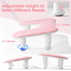 Quaferen arm rest ergonomic 15-degree angle supports shoulders during manicures.