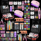 Quaferen pro nail kit front view showing an all-in-one beginner set for home practice.