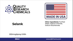 Quality Research Chemicals 30ml Selank bottle shows compact design for easy daily use.