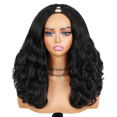 Quantum Love V Part Wig side profile shows soft Afro curls realism