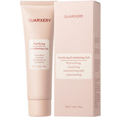 Quarxery Gentle Exfoliating Gel bottle dispense for daily cleansing on sensitive skin
