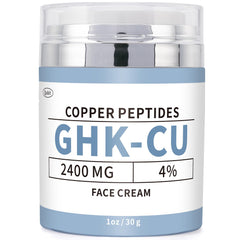 QUBIT GHK-Cu face cream tube close-up showing lightweight hydration for daily use