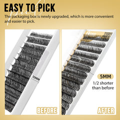 QUEWEL Lash Clusters C and D curl options for customized lift
