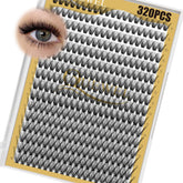 QUEWEL Lash Clusters tray 320pcs for easy at-home application and long-lasting wear
