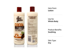 Queen Helene Cocoa Butter Lotion 2-pack display highlighting value and daily hydration.
