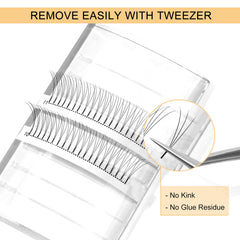 QUEWEL easy-peel strip enables quick removal during lash application