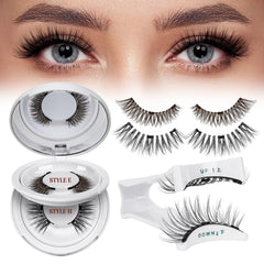 QUEWEL reusable magnetic eyelash kit contents for quick, glue-free application.