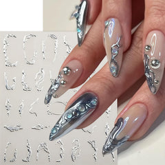 Quezadyl 3D self-adhesive decals are easy to apply for quick glam finishes.