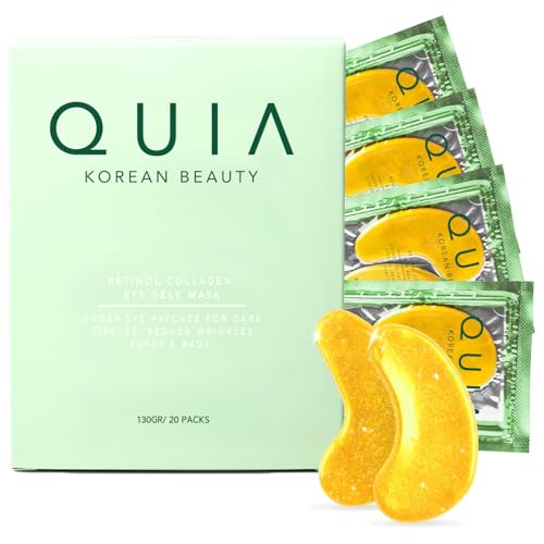 QUIA Hydrogel Eye Patches pack opened for an immediate hydration boost.