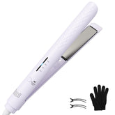Quico hair straightener showing global voltage for worldwide travel styling