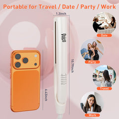 QUICO Upgrade Hair Straightener dual-voltage design for international travel convenience.