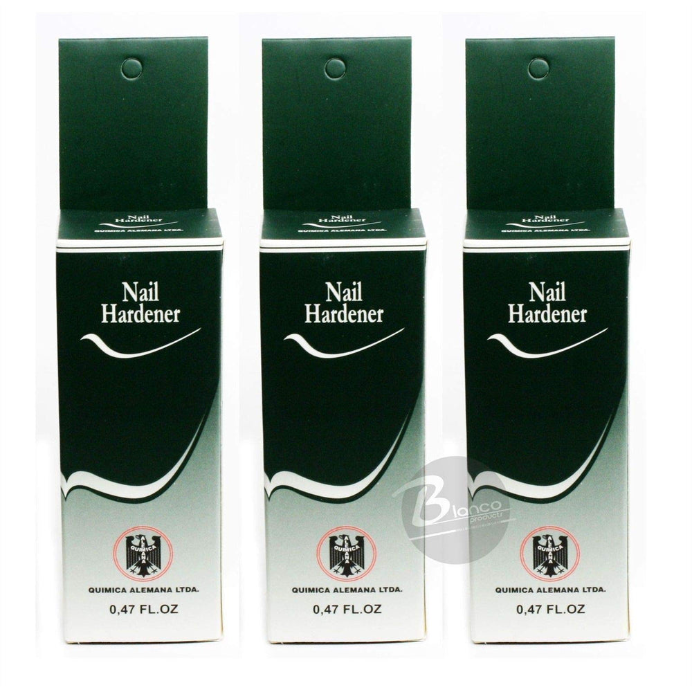 Química Alemana Nail Hardener bottles set for daily nail strengthening