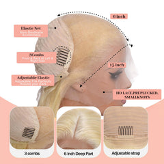 Quiport pre-plucked baby hair edge near perimeter for natural-looking hairline.