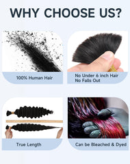 Qulueo boho braids spiral waves feminine defined curls