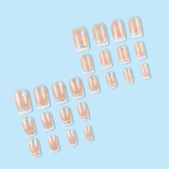 QUNQINLI 24-piece set includes 12 sizes with tools for DIY nails.