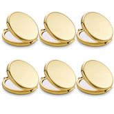 QUSTGO compact mirror shows 2-sided magnification for quick makeup checks.