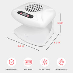 QUTUNI nail dryer air outlet close-up emphasizes wide airflow area