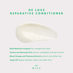 R+Co BLEU De Luxe packaging-box emphasizes luxurious vegan, sulfate-free design