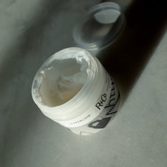 R+Co Hyperlink on hair shows shiny, defined finish and frizz control