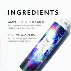 R+Co Outer Space spray with curling iron for defined waves