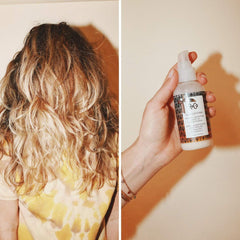 R+Co Sun Catcher Leave-In detangling process on hair