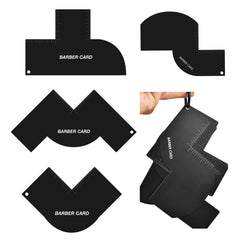 Racgrul enhancement card 4-in-1 precision set guides straight and curved hairlines for consistency.