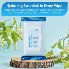 Radiant Aura wipes close-up showing velvety-soft feel and moisture lock