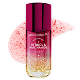 Radiant Beauty retinol serum bottle in soft light for smoother, brighter skin.