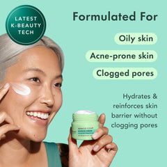 Rael Miracle Clear Barrier Cream dispensing shot demonstrates easy application