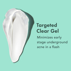 Rael succinic acid illustration suggests early blemish care potential.