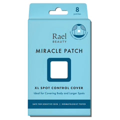 Rael Miracle XL patch closeup showing broad spot coverage for larger pimples