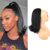 Rafabcici drawstring ponytail flick-end offers instant volume for everyday glam.