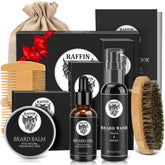 RAFFIN beard kit oil bottle for daily conditioning and nourishment.