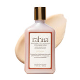 Rahua Enchanted Island conditioner bottle front delivering radiant shine and strengthened strands.