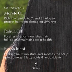 Rahua Hydration Conditioner pump dispenser for easy, even application.