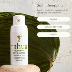 Rahua Voluminous Dry Shampoo boosts texture and body for easy styling.