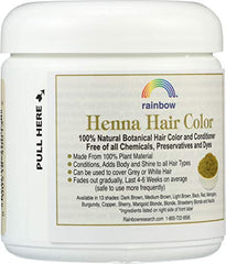 Rainbow Research Henna: aplicación fácil para color uniforme.