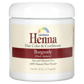 Rainbow Research Henna Persian Burgundy powder ready for even color and natural shine.